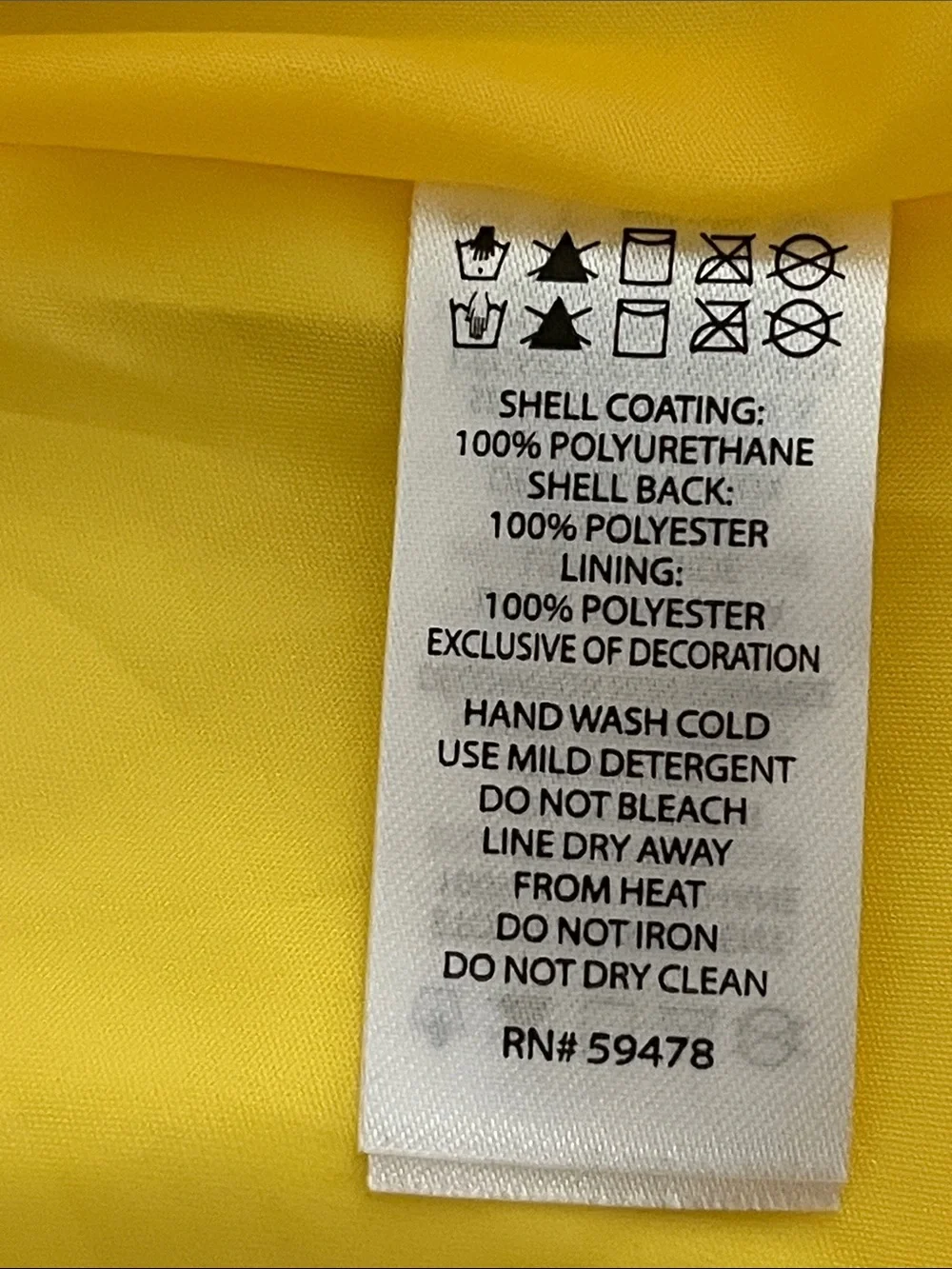 Tommy Bahama Yellow Raincoat